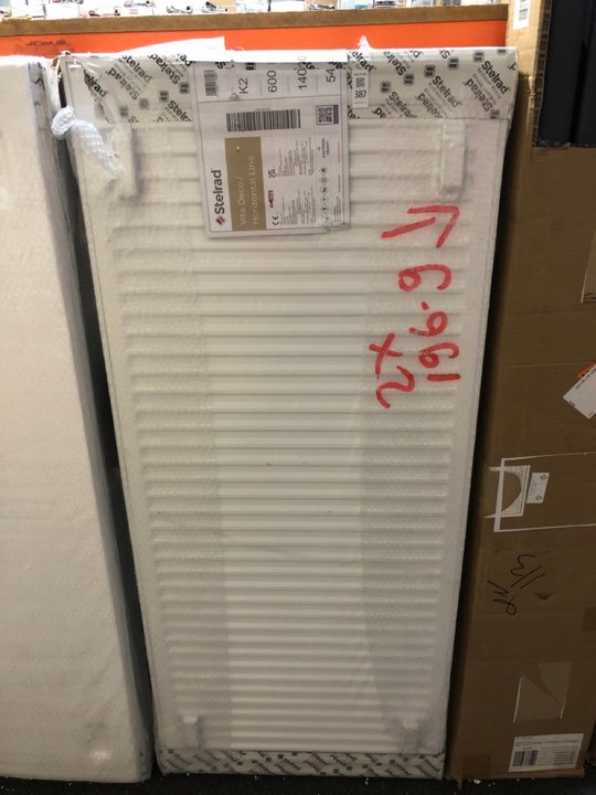 Lot 387  
            Marchington SR19 - Delivery or Collection 

                
STELRAD DECOR PANEL DOUBLE COMPACT RADIATOR 1400 X 600MM - ORIGINAL RRP £465: LOC...