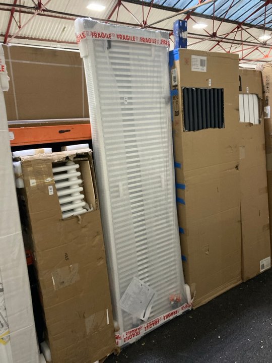 Lot 396  
            Marchington SR19 - Delivery or Collection 

                
MILANO SINGLE COMPACT RADIATOR 2000 X 600MM - ORIGINAL RRP £355: LOCATION - BACK ...