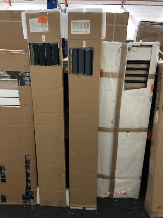 Lot 403  
            Marchington SR19 - Delivery or Collection 

                
ANTHRACITE VERTICAL DOUBLE OVAL TUBED RADIATOR 1780 X 236MM - ORIGINAL RRP £601: ...