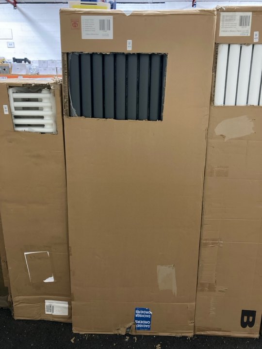 Lot 419  
            Marchington SR19 - Delivery or Collection 

                
ANTHRACITE VERTICAL DOUBLE OVAL TUBED RADIATOR 1780 X 708MM - ORIGINAL RRP £865: ...