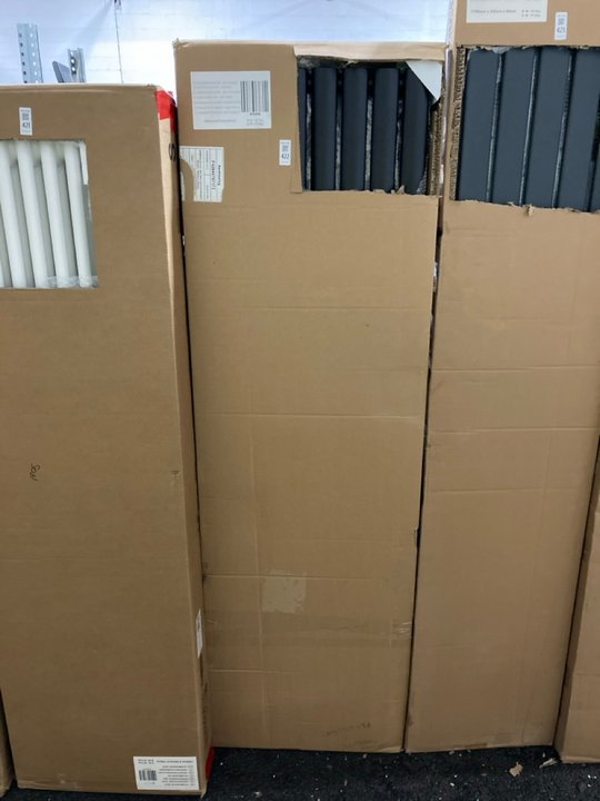 Lot 422  
            Marchington SR19 - Delivery or Collection 

                
BLACK VERTICAL SINGLE OVAL TUBED RADIATOR 1600 X 472MM - ORIGINAL RRP £510: LOCAT...