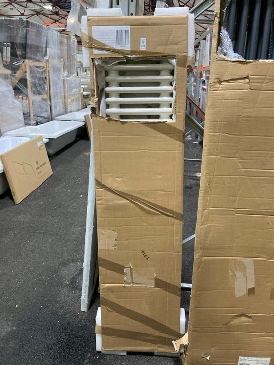 Lot 428  
            Marchington SR19 - Delivery or Collection 

                
TRADITIONAL HORIZONTAL 2 COLUMN CAST IRON STYLE RADIATOR IN PEARL WHITE 1505 X 30...