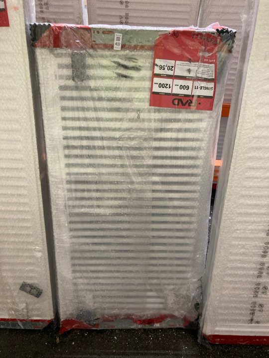 Lot 437  
            Marchington SR19 - Delivery or Collection 

                
KRAD SINGLE COMPACT RADIATOR 1200 X 600MM - ORIGINAL RRP £210: LOCATION - B6 ISLAND