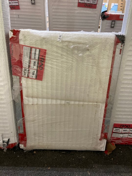Lot 442  
            Marchington SR19 - Delivery or Collection 

                
KRAD DOUBLE COMPACT RADIATOR 700 X 900MM - ORIGINAL RRP £285: LOCATION - B6 ISLAND