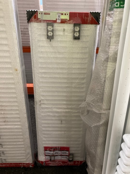 Lot 452  
            Marchington SR19 - Delivery or Collection 

                
KRAD DOUBLE COMPACT RADIATOR 1200 X 400MM - ORIGINAL RRP £295: LOCATION - B6 ISLAND