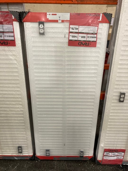 Lot 462  
            Marchington SR19 - Delivery or Collection 

                
KRAD DOUBLE COMPACT RADIATOR 1400 X 600MM- ORIGINAL RRP £425: LOCATION - B6 ISLAND