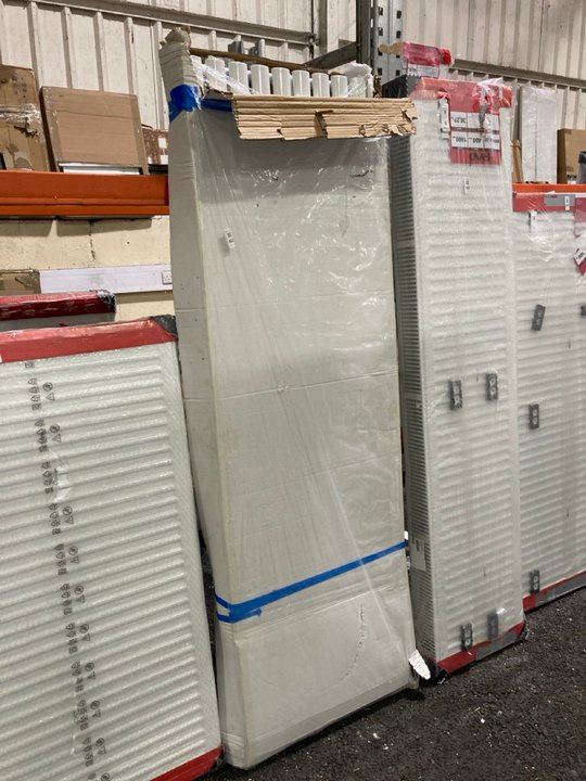 Lot 468  
            Marchington SR19 - Delivery or Collection 

                
WHITE VERTICAL SINGLE OVAL TUBED RADIATOR 1800 X 560MM - ORIGINAL RRP £640: LOCAT...
