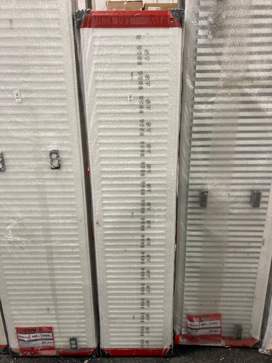 Lot 473  
            Marchington SR19 - Delivery or Collection 

                
KRAD DOUBLE COMPACT RADIATOR 1800 X 400MM- ORIGINAL RRP £465: LOCATION - B6 ISLAND