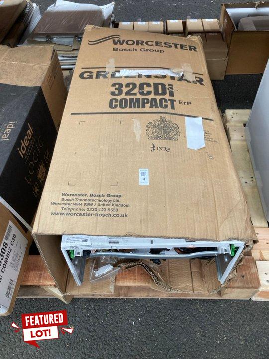 Lot 4  
            Marchington SR19 - Collection 

                
(COLLECTION ONLY) WORCESTER BOSCH GREENSTAR 32CDI COMPACT WALL HUNG GAS FIRED CON...