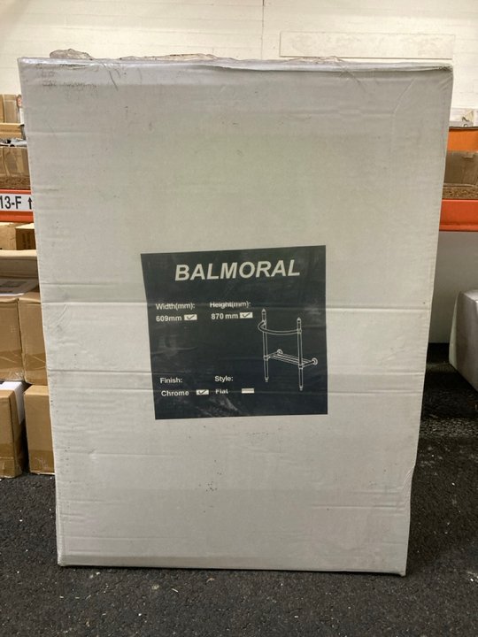 Lot 633  
            Marchington SR19 - Delivery or Collection 

                
BALMORAL TRADITIONAL STYLED CHROME WASH STAND 870 X 609MM - ORIGINAL RRP £280: LO...