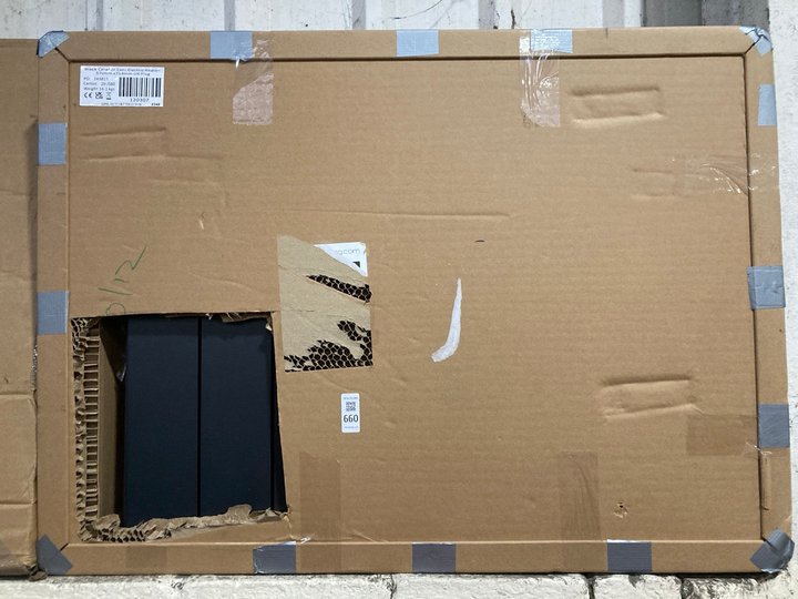 Lot 660  
            Marchington SR19 - Delivery or Collection 

                
BLACK CERAMIC CORE ELECTRIC HEATER 714 X 570MM - ORIGINAL RRP £218: LOCATION - B2