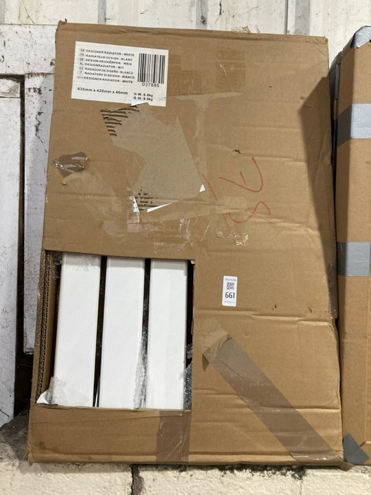 Lot 661  
            Marchington SR19 - Delivery or Collection 

                
WHITE HORIZONTAL SINGLE SLIM PANEL RADIATOR 420 X 635MM - ORIGINAL RRP £165: LOCA...