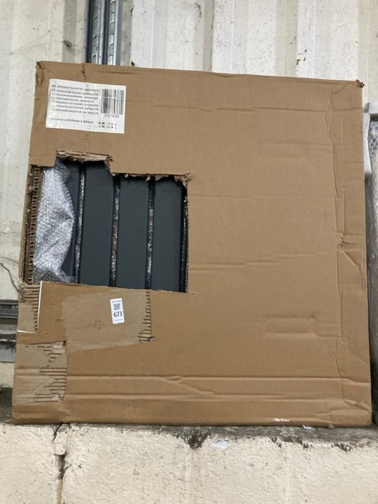 Lot 673  
            Marchington SR19 - Delivery or Collection 

                
ANTHRACITE HORIZONTAL SINGLE SLIM PANEL RADIATOR 630 X 635MM - ORIGINAL RRP £175:...