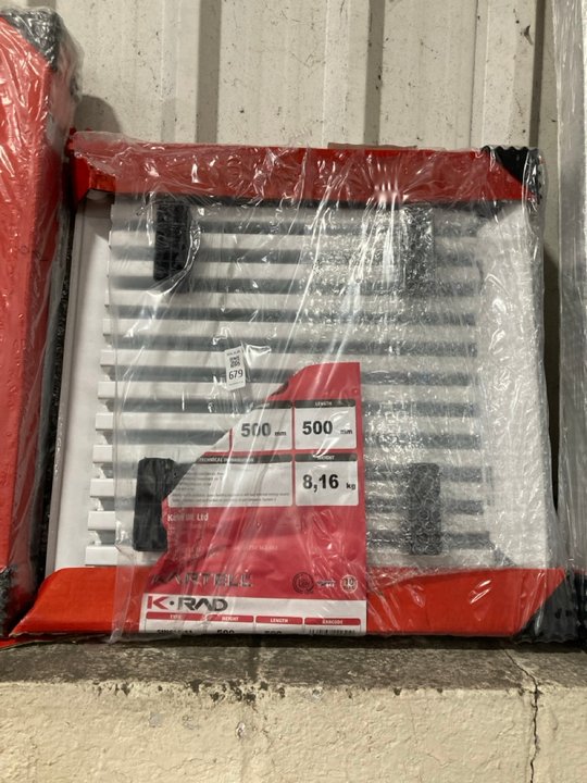 Lot 679  
            Marchington SR19 - Delivery or Collection 

                
KRAD SINGLE COMPACT RADIATOR 500 X 500MM - ORIGINAL RRP £105: LOCATION - B4