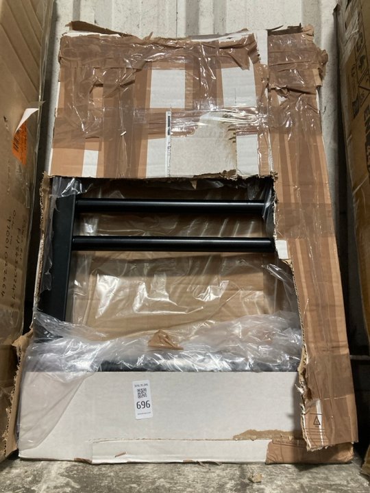 Lot 696  
            Marchington SR19 - Delivery or Collection 

                
BLACK STRAIGHT TUBED HEATED TOWEL RADIATOR 600 X 400MM - ORIGINAL RRP £89: LOCATI...