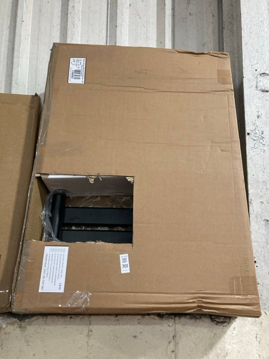 Lot 701  
            Marchington SR19 - Delivery or Collection 

                
BLACK FLAT PANEL ELECTRIC HEATED TOWEL RADIATOR 790 X 555MM - ORIGINAL RRP £149: ...