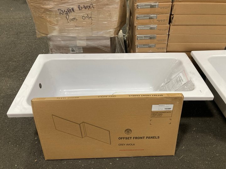 Lot 725  
            Marchington SR19 - Delivery or Collection 

                
1600 X 850MM NTH LH OFFSET SHOWER BATH WITH A GREY AVOLA BATH SIDE PANEL - ORIGIN...