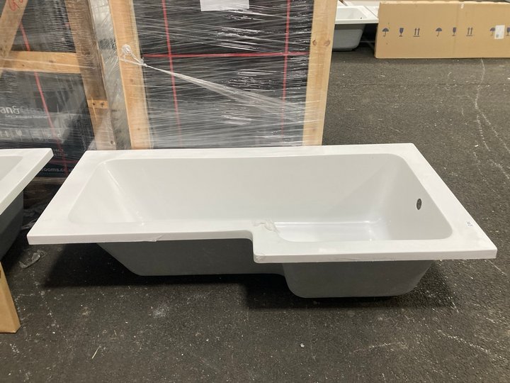 Lot 734  
            Marchington SR19 - Delivery or Collection 

                
1700 X 850MM NTH RH OFFSET SHOWER BATH WITH A GREY AVOLA BATH SIDE PANEL - ORIGIN...