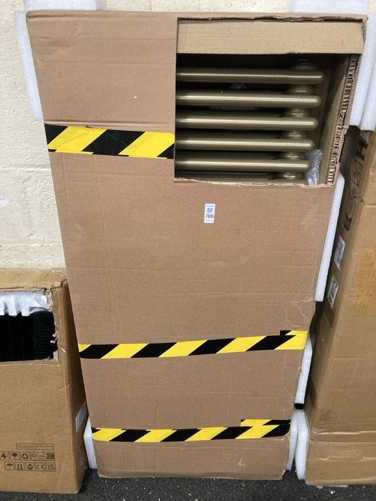 Lot 780  
            Marchington SR19 - Delivery or Collection 

                
TRADITIONAL HORIZONTAL 3 COLUMN CAST IRON STYLE RADIATOR IN BRONZE EFFECT 1190 X ...