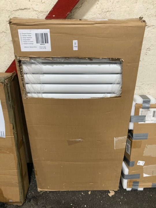 Lot 790  
            Marchington SR19 - Delivery or Collection 

                
WHITE HORIZONTAL DOUBLE OVAL TUBED RADIATOR 1180 X 600MM - ORIGINAL RRP £570: LOC...