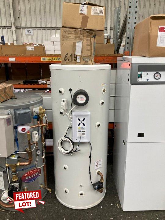 Lot 7  
            Marchington SR19 - Collection 

                
(COLLECTION ONLY) MIXERGY 210L INDIRECT PRE PLUMBED CYLINDER #MX-210-IND-582V - O...