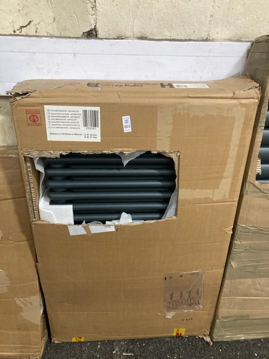 Lot 803  
            Marchington SR19 - Delivery or Collection 

                
TRADITIONAL HORIZONTAL 3 COLUMN CAST IRON STYLE RADIATOR IN ANTHRACITE 1010 X 600...