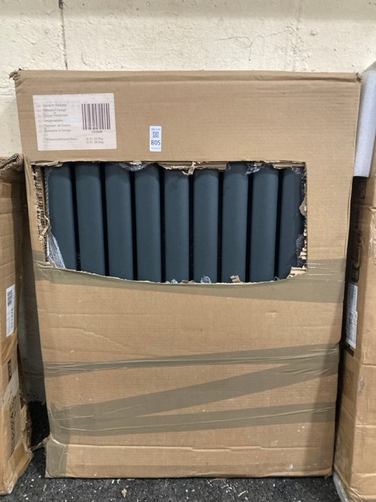Lot 805  
            Marchington SR19 - Delivery or Collection 

                
ANTHRACITE HORIZONTAL DOUBLE OVAL TUBED RADIATOR 590 X 800MM - ORIGINAL RRP £360:...