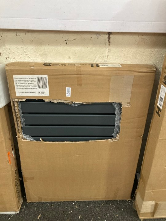 Lot 809  
            Marchington SR19 - Delivery or Collection 

                
ANTHRACITE HORIZONTAL DOUBLE SLIM PANEL RADIATOR 840 X 635MM - ORIGINAL RRP £340:...