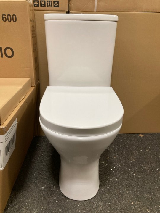 Lot 80  
            Marchington SR19 - Delivery or Collection 

                
D-SHAPED CLOSED COUPLED W/C WITH CISTERN FITTINGS, DUAL FLUSH TOP CHROME BUTTON &...