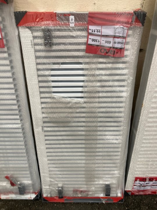 Lot 820  
            Marchington SR19 - Delivery or Collection 

                
KRAD SINGLE COMPACT RADIATOR 1300 X 600MM - ORIGINAL RRP £301: LOCATION - B7