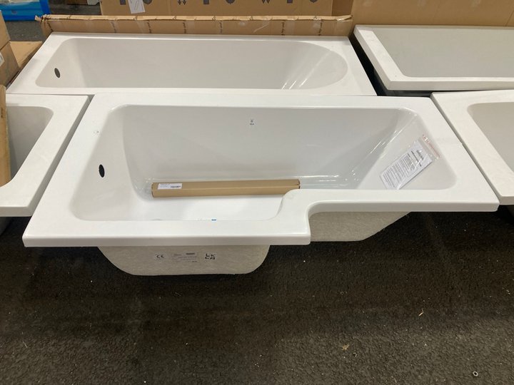 Lot 864  
            Marchington SR19 - Delivery or Collection 

                
1500 X 850MM NTH LH OFFSET SHOWER BATH - ORIGINAL RRP £309: LOCATION - A7