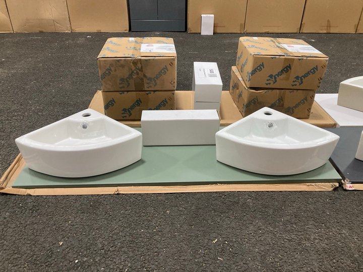 Lot 887  
            Marchington SR19 - Collection 

                
(COLLECTION ONLY) 1210 X 390MM FLOATING SHELF IN ANTHRACITE WITH GREY SHELF SUPPO...