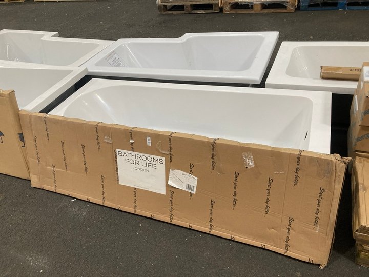 Lot 892  
            Marchington SR19 - Delivery or Collection 

                
1700 X 700MM NTH SINGLE ENDED BATH WITH A MATT FJORD BATH SIDE PANEL - ORIGINAL R...