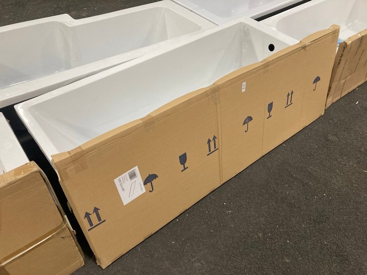 Lot 893  
            Marchington SR19 - Delivery or Collection 

                
1700 X 700MM NTH SINGLE ENDED BATH WITH A GLOSS GREY BATH SIDE PANEL - ORIGINAL R...