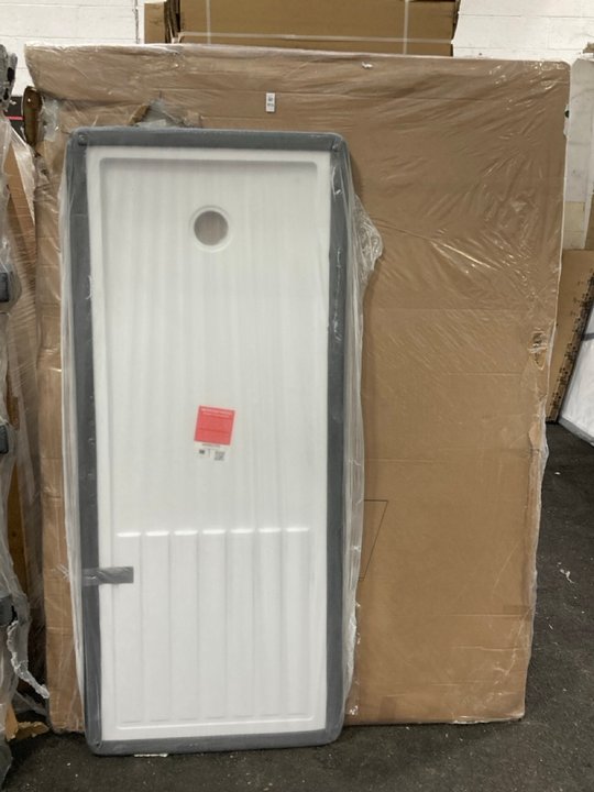 Lot 959  
            Marchington SR19 - Collection 

                
(COLLECTION ONLY) CLEAR GLASS SILVER FRAMED 1400 X 1850MM WET ROOM PANEL WITH A P...