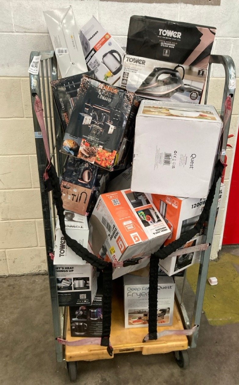 Lot 121  
            Edinburgh SR22 - Delivery Or Collection 

                
QUANTITY OF KITCHEN & APPLIANCES ITEMS TO INCLUDE QUEST 35450 2.5L RICE COOKER/UP...