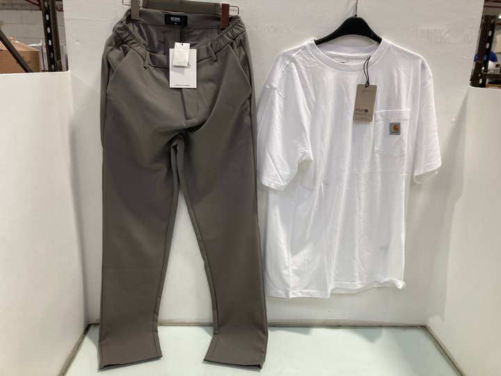 Lot 1018  
            Marchington SR13 - Parcel Delivery Only 

                
CARHARTT MENS SHORT SLEEVE POCKET TEE IN WHITE - UK SIZE: LARGE TO INCLUDE ICON A...