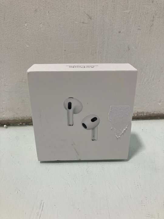 Lot 1070  
            Marchington SR13 - Parcel Delivery Only 

                
APPLE AIRPODS WITH MAGSAFE CHARGING CASE IN WHITE (SEALED) - ORIGINAL RRP £169: L...