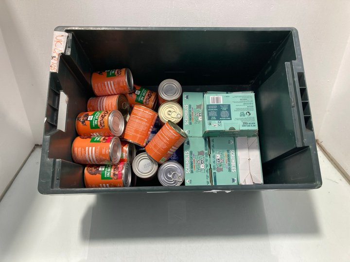 Lot 1074  
            Marchington SR13 - Parcel Delivery Only 

                
QTY OF ASSORTED PET ITEMS TO INCLUDE SCRUMBLES 6X80G PACK GUY FRIENDLY CAT FOOD I...