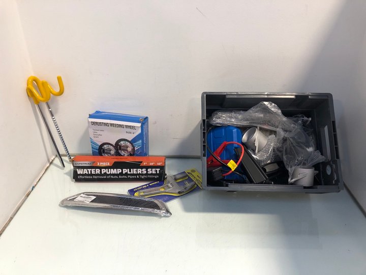 Lot 109  
            Marchington SR13 - Parcel Delivery Only 

                
QTY OF VEHICLE ITEMS TO INCLUDE DERUSTING WEEDING WHEEL - SIZE: 8'': LOCATION - C16