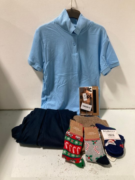 Lot 1248  
            Marchington SR13 - Parcel Delivery Only 

                
QTY OF ASSORTED MENS CLOTHING IN VARIOUS SIZES TO INCLUDE BOSS 3 PACK ORGANIC COT...