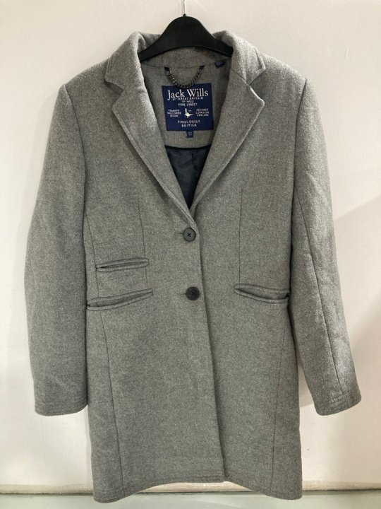 Lot 1257  
            Marchington SR13 - Parcel Delivery Only 

                
JACK WILLS LADIES WOOL BLEND COAT IN GREY-UK SIZE 6: LOCATION - A11