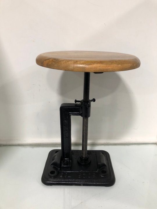 Lot 1334  
            Marchington SR13 - Parcel Delivery Only 

                
WOODEN RETRO RAILWAY STOOL IN NATURAL OAK: LOCATION - A8