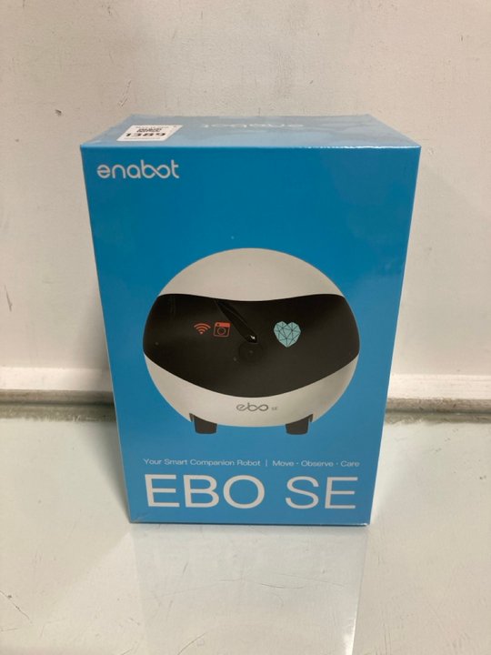 Lot 1389  
            Marchington SR13 - Parcel Delivery Only 

                
ENABOT EBO SE SMART COMPANION ROBOT SECURITY CAMERA (SEALED) - ORIGINAL RRP: £119...