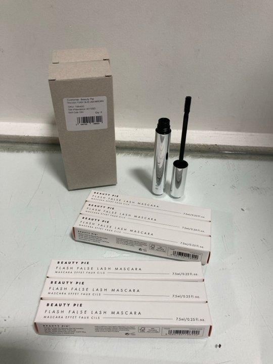Lot 1416  
            Marchington SR13 - Parcel Delivery Only 

                
12 X BEAUTY PIE FLASH FALSE LASH MASCARAS IN COSMIC BLACK - COMBINED ORIGINAL RRP...