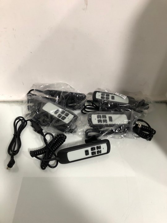 Lot 1475  
            Marchington SR13 - Parcel Delivery Only 

                
5 X DEWERT OKIN MOTORIZED ELECTRIC CHAIR HANDSETS: LOCATION - A2