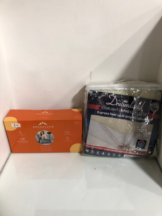 Lot 1482  
            Marchington SR13 - Parcel Delivery Only 

                
DREAMLAND STARLIGHT EXPRESS HEATED UNDERBLANKET FLEECE TO INCLUDE DREAMLAND REVIV...