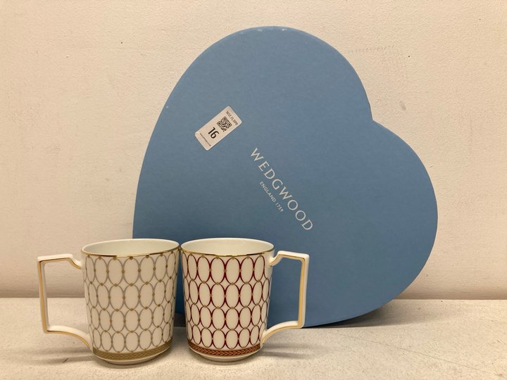 Lot 16  
            Marchington SR13 - Parcel Delivery Only 

                
WEDGWOOD RENAISSANCE SET OF 2 MUGS-ORIGINAL RRP £105.00: LOCATION - BOOTH