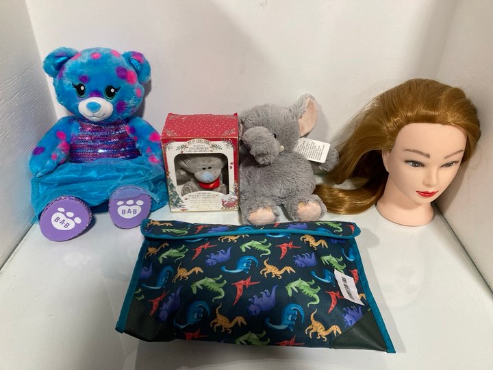 Lot 219  
            Marchington SR13 - Parcel Delivery Only 

                
5 X ASSORTED TOYS TO INCLUDE BEAUTY FASHION HEAD: LOCATION - C13