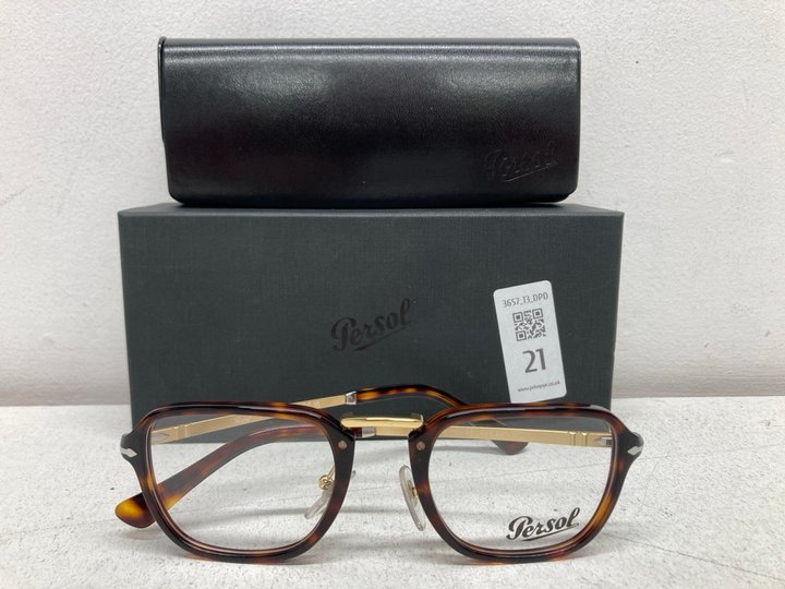 Lot 21  
            Marchington SR13 - Parcel Delivery Only 

                
PERSOL PO3331V GLASSES IN HAVANA -ORIGINAL RRP £116.00: LOCATION - BOOTH